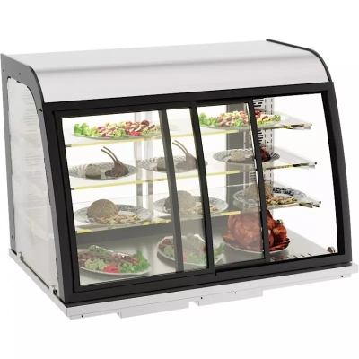 DROP-IN VITRINE CHAUFFANTE 140L PORTES COULISSANTES